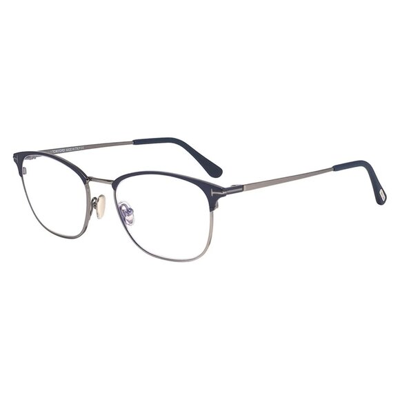 NEW TOM FORD FT5750-B/S 091 EYEGLASSES TF5750-B 091 BLUE WOMEN EYEWEAR
